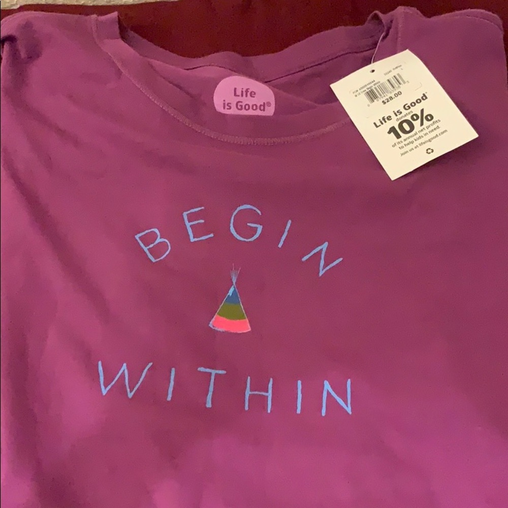 NWT Life is Good Long Sleeve Shirt